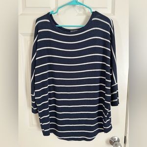 Navy- 3/4 sleeve shirt